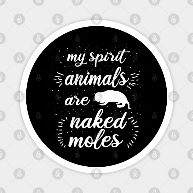 My spirit animal naked mole rat rodents love retro Magnet by FindYourFavouriteDesign